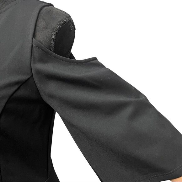 Charles Henry Black Short Sleeve Dress - Picture 6 of 7